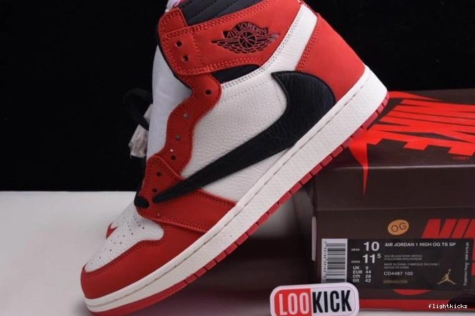 CD4487 OG HIGH AIR - TRAVIS 100(RED) RETRO SCOTT X JORDAN 1 0822